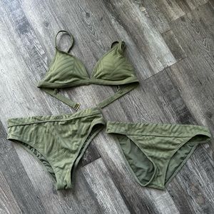 Billabong Peeky Days 3 Pc Bikini + plus High rise bottom (total 3 pieces)